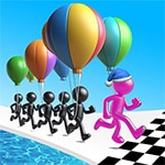 เกมส์วิ่งแข่งบอลลูน Ballon Race 3D