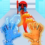 เกมส์ต่อสู้ปล่อยพลัง Elemental Gloves Magic Power