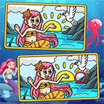 เกมส์จับผิดภาพนางเงือก Mermaids Spot The Differences