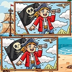 เกมส์จับผิดภาพโจรสลัด Pirates Find The Diffs