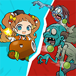 เกมส์สาวน้อยปะทะซอมบี้ Plant Girl Defense Zombie