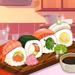 เกมส์ทำซิชิโรล Roxie’s Kitchen: Sushi Roll