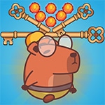 เกมส์ช่วยชีวิตคาปิบาร่า Save Baby Capybaras – Pull Pin