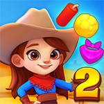 เกมส์คาวบอยเรียงแคนดี้ Wild West Match 2: The Gold Rush