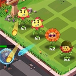 เกมส์ดอกไม้ยิงซอมบี้ Zombie Garden Vs Plants Defence