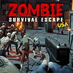 เกมส์ยิงซอมบี้ถล่มเมือง Zombie Survival Escape USA